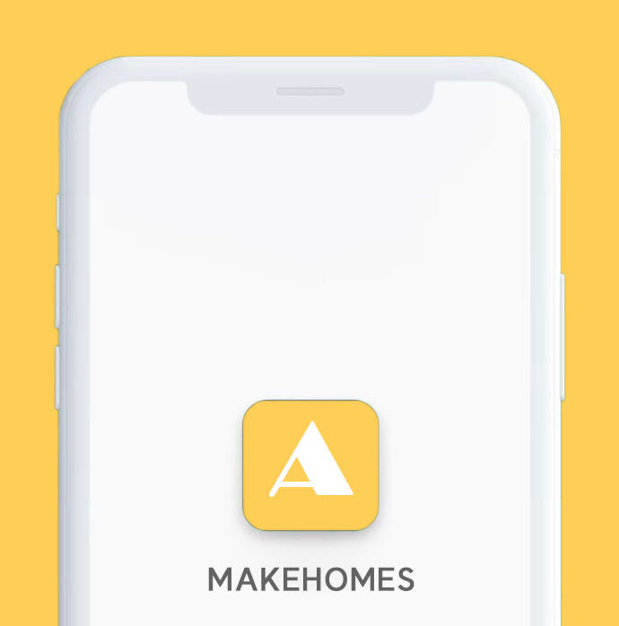 실시간 모니터링 데이터 저장 기능 모바일 앱 Makehomes 로고