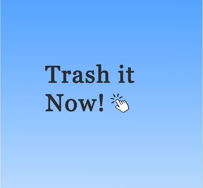 위치기반 공유 기능 모바일 앱 TrashItNow 로고